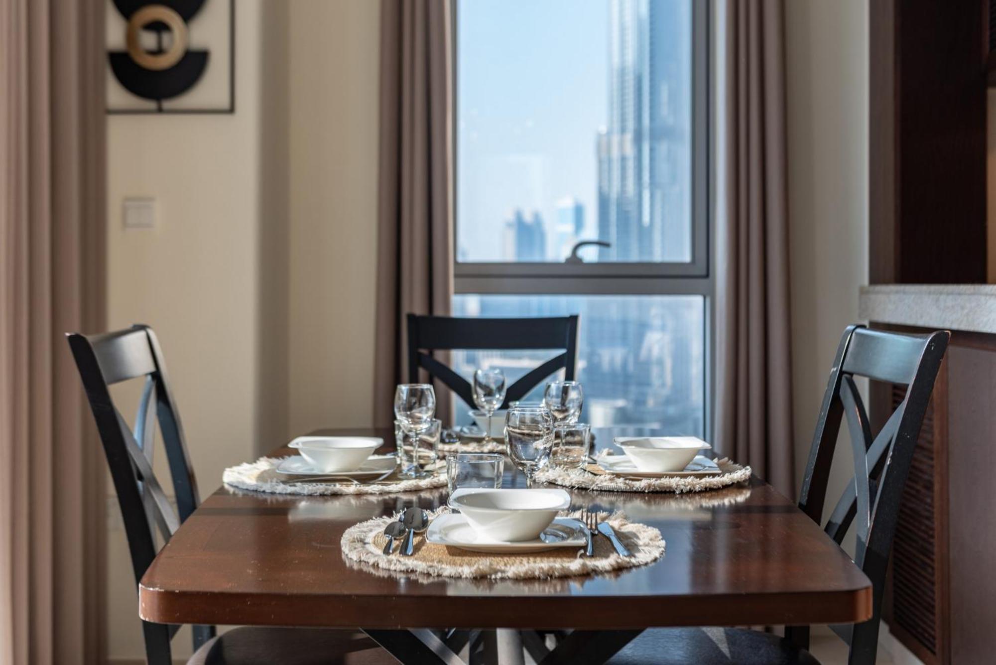 شقة Luxury 1-bedroom With Burj Khalifa View دبي
